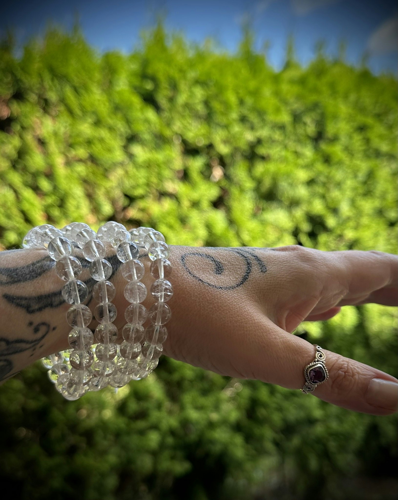Himalayakvarts Armband | 8-9 mm