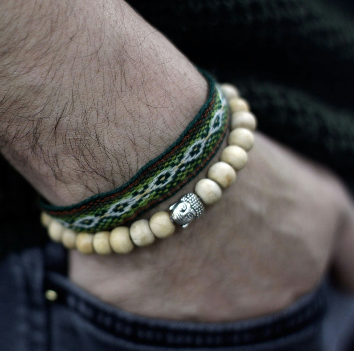 Sandelträ Buddha Armband