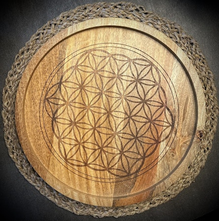 Flower Of Life Kristallnät 30 cm