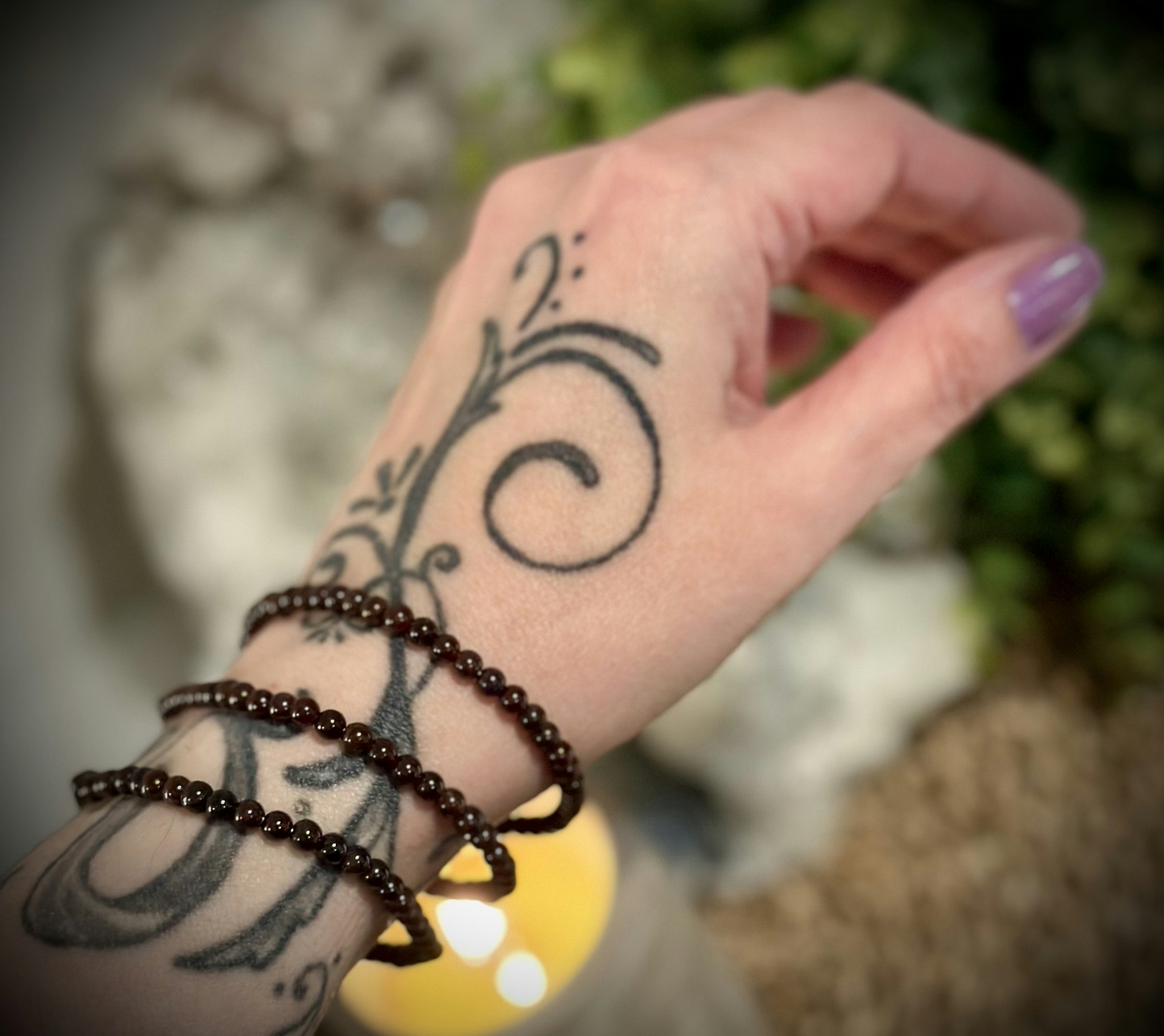 Armband Granat