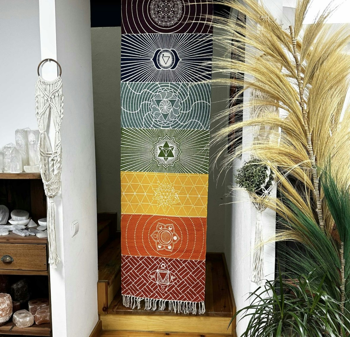 Handgjord Indisk Chakra Matta | Yogamatta