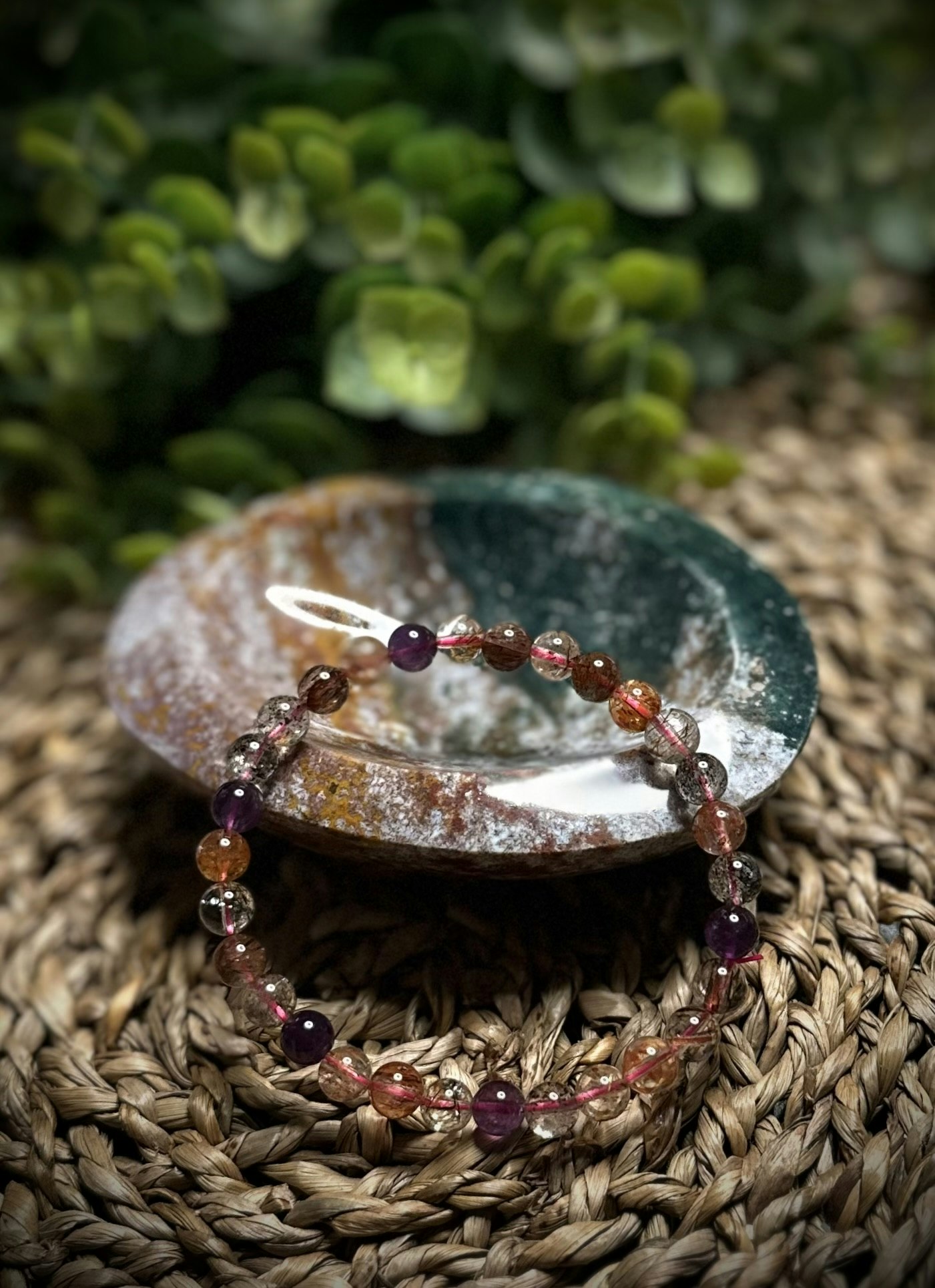Super Seven med Rutiler Armband
