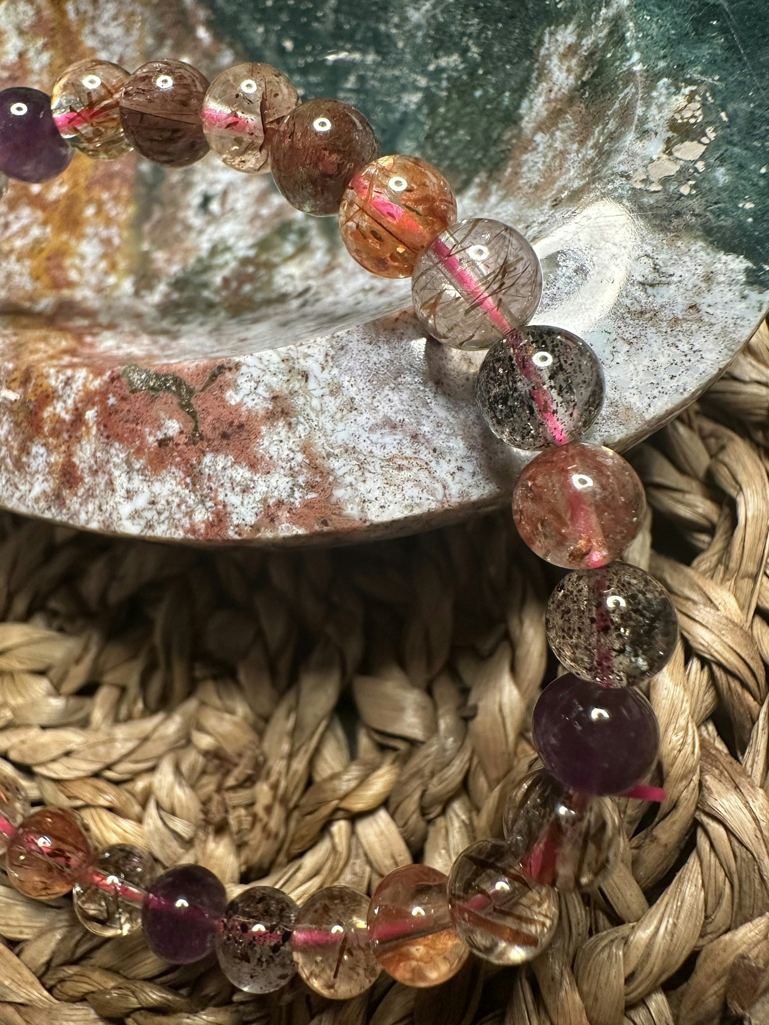 Super Seven med Rutiler Armband