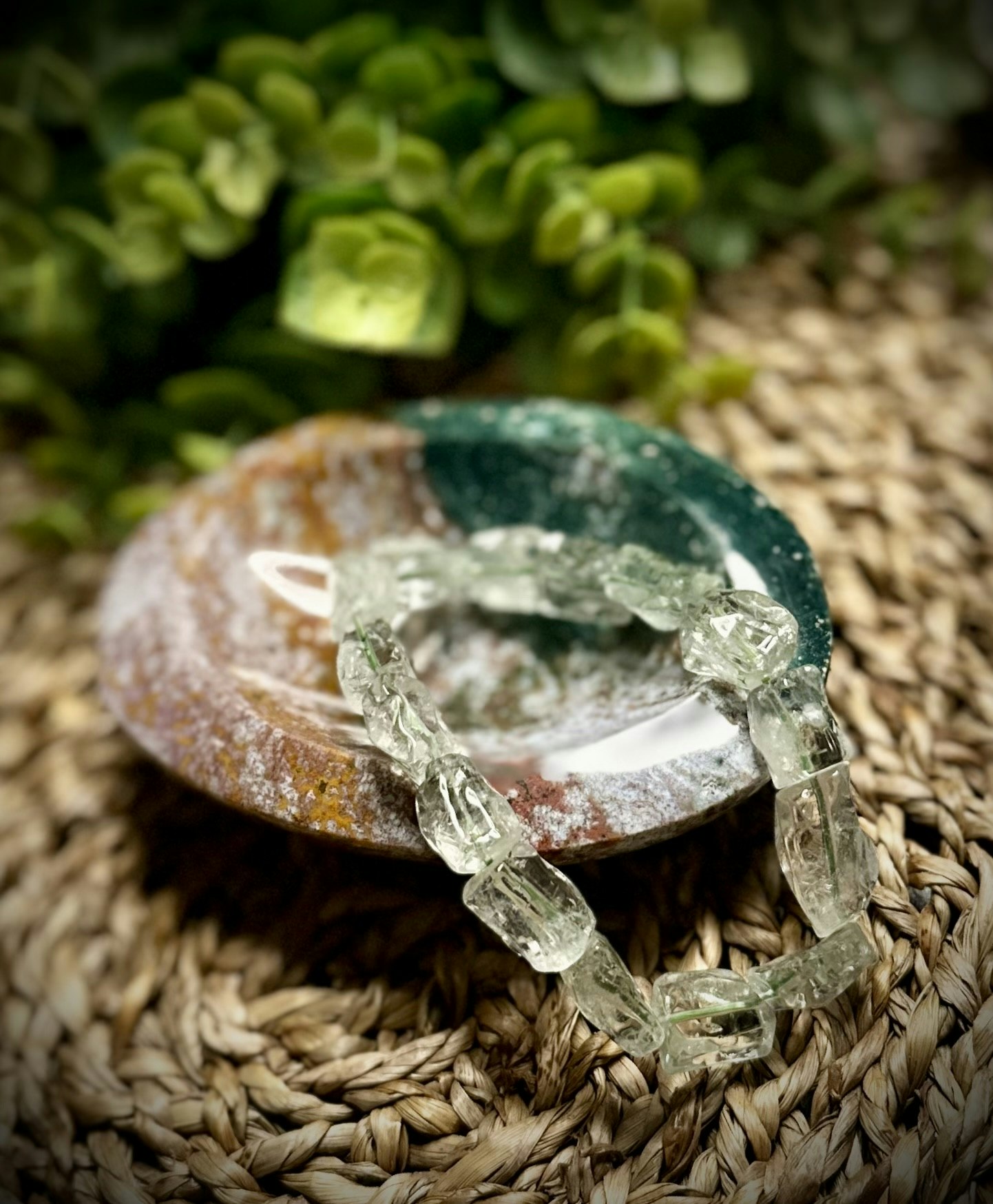 Prasiolit | Grön Ametist Armband