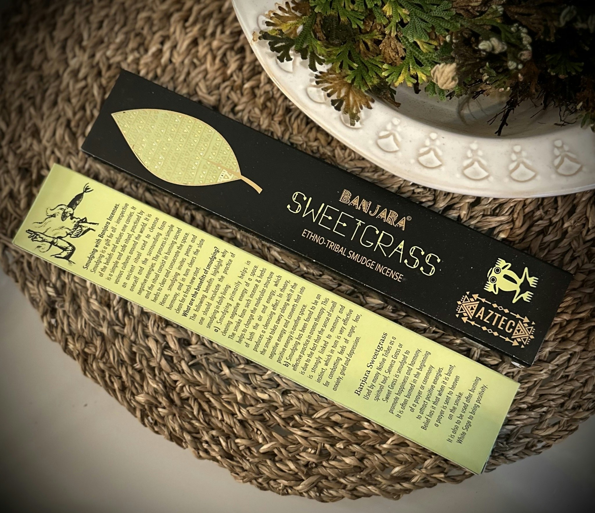 Banjara Tribal Smudge Incense | Sweetgrass