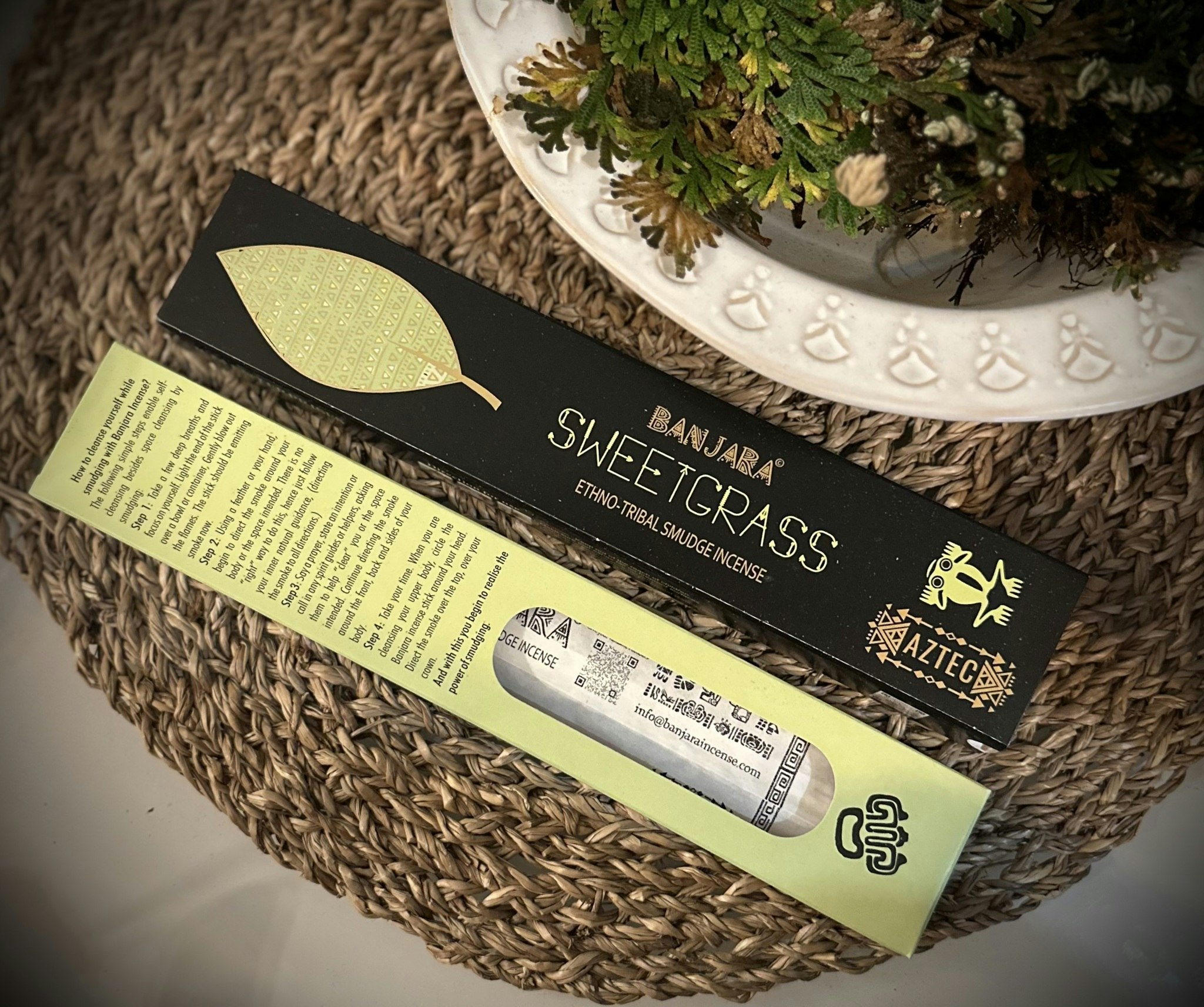 Banjara Tribal Smudge Incense | Sweetgrass