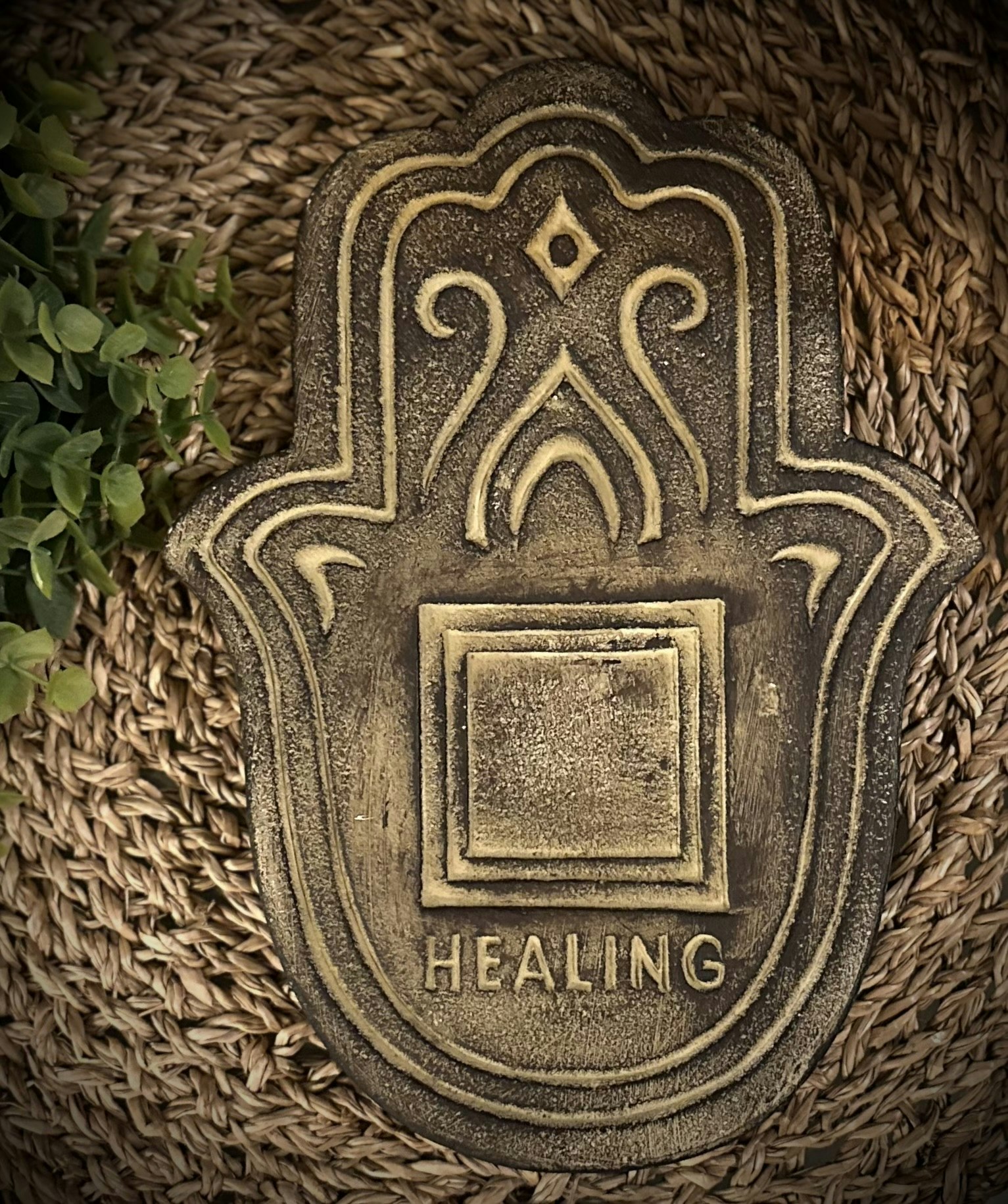 Hamsa Healing Hand Rökelseplatta | Indonesien