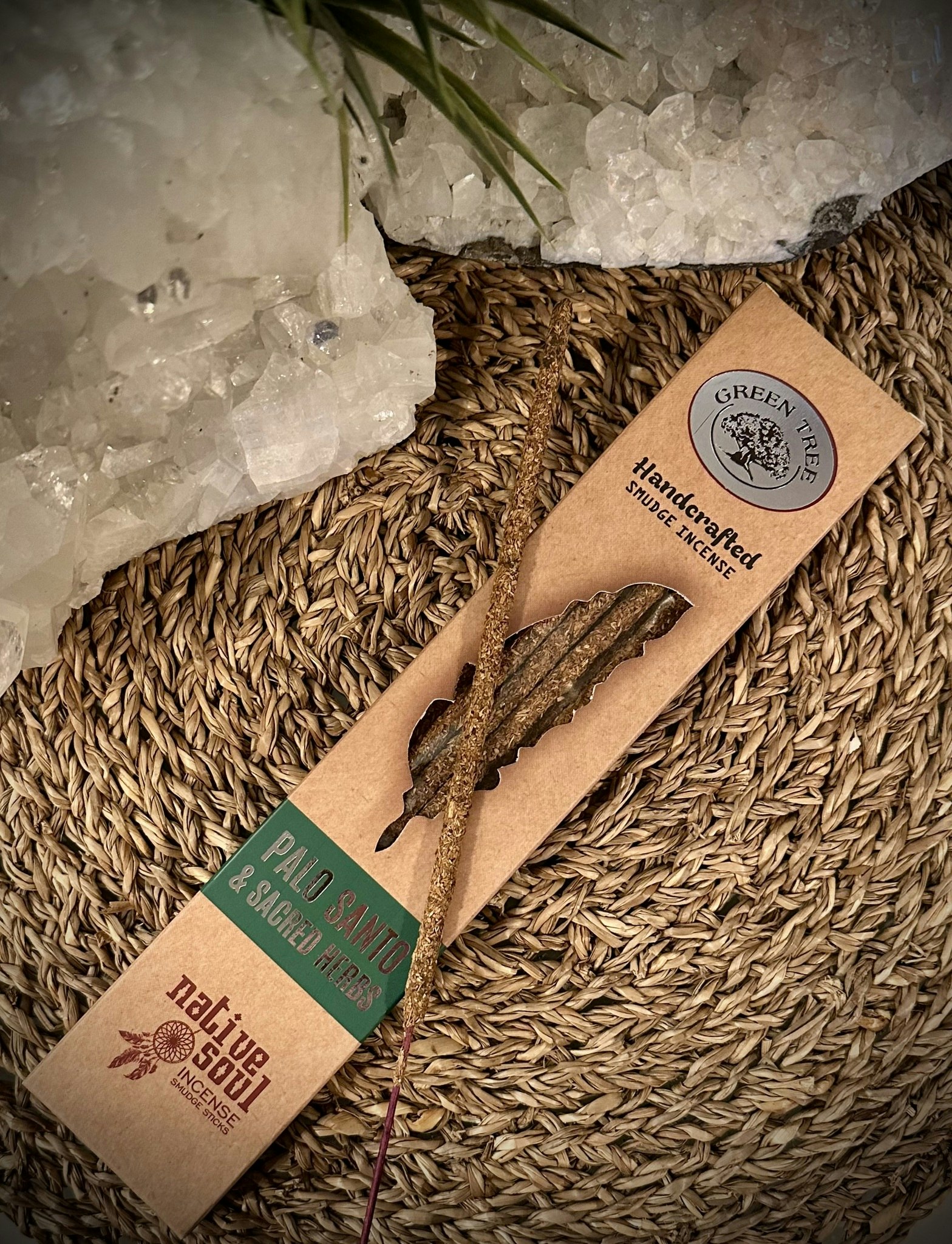 GREEN TREE NATIVE SOUL SMUDGE | Palo Santo & Sacred Herbs