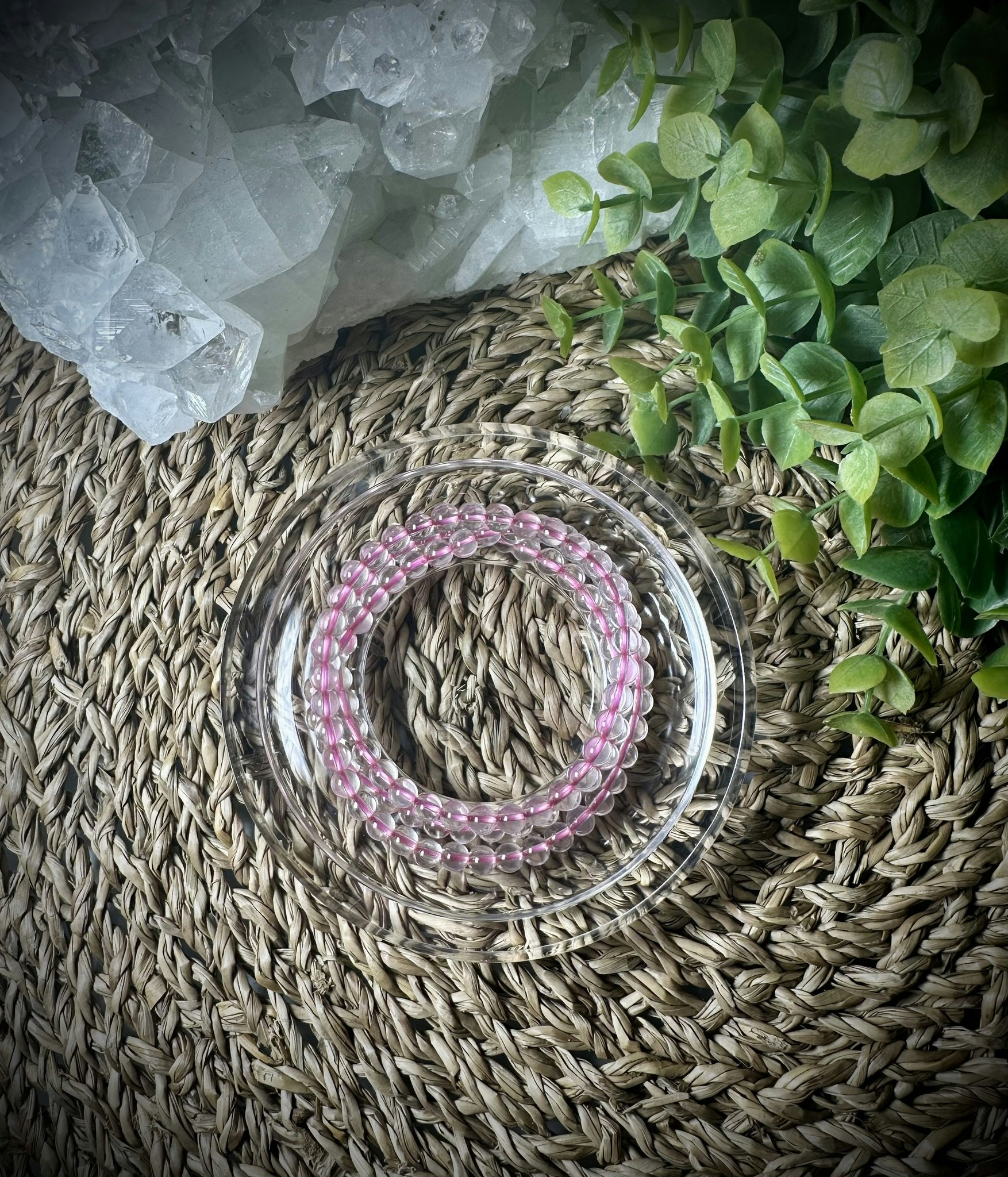 Rosenkvarts Halsband | Armband | 5-6 mm
