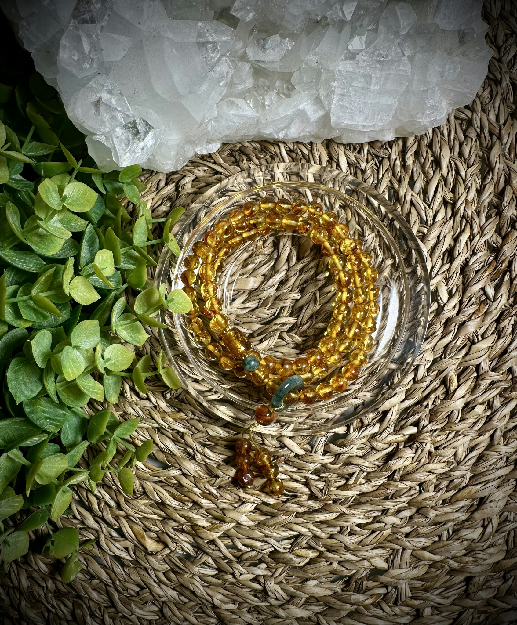 Bärnsten | Nanhong Agat | Guatemalansk Jade Armband | Halsband