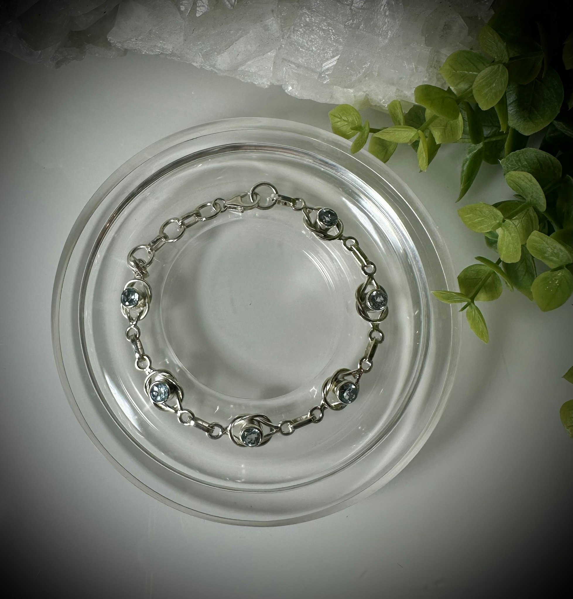 Facetterad Topas Armband | 925 Sterling Silver