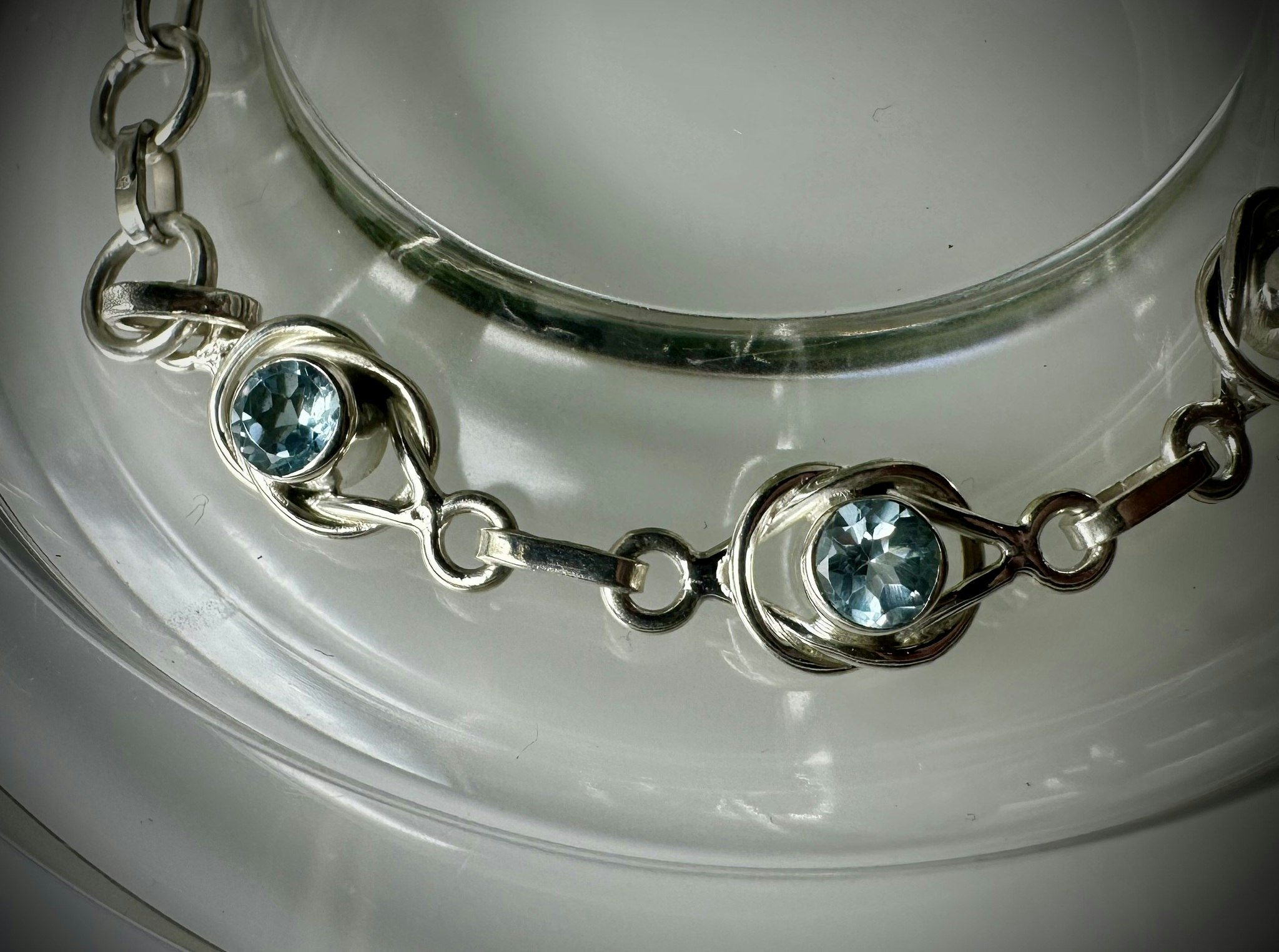 Facetterad Topas Armband | 925 Sterling Silver