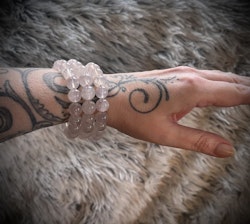 Blå Rosenkvarts Armband | 10-12 mm