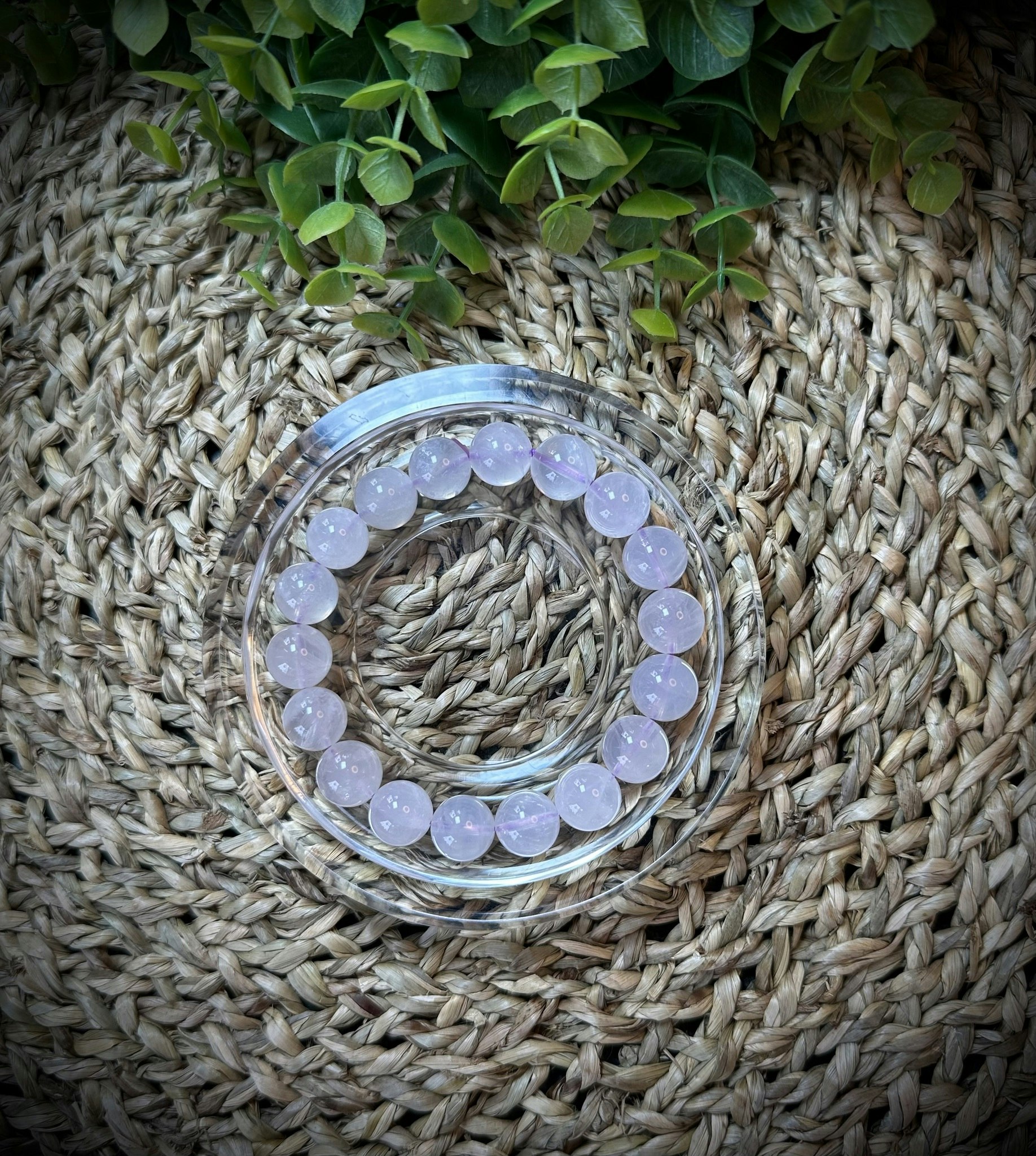 Blå Rosenkvarts Armband | 10-12 mm