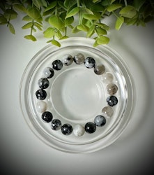 Vit Månsten Armband | 10-11 mm