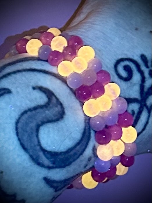 Mix Halsband | Armband | Akvamarin | Ametist | Rosa Kalcit | UV