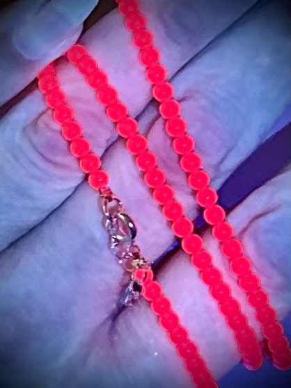 Rubin Halsband | Silverpläterad