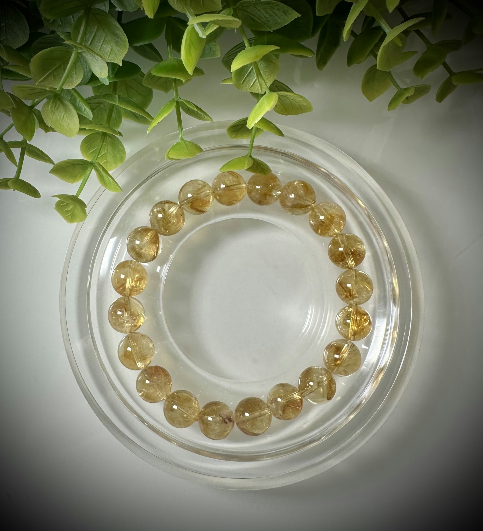 Upphettad Citrin Armband | 10 mm