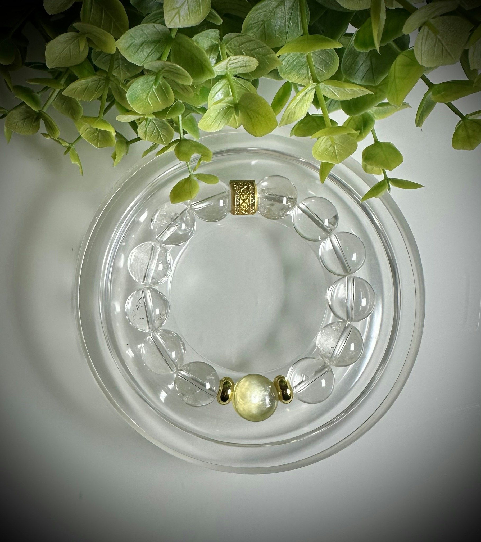 Gul Mica | Bergkristall Armband | 925 Sterling Silver
