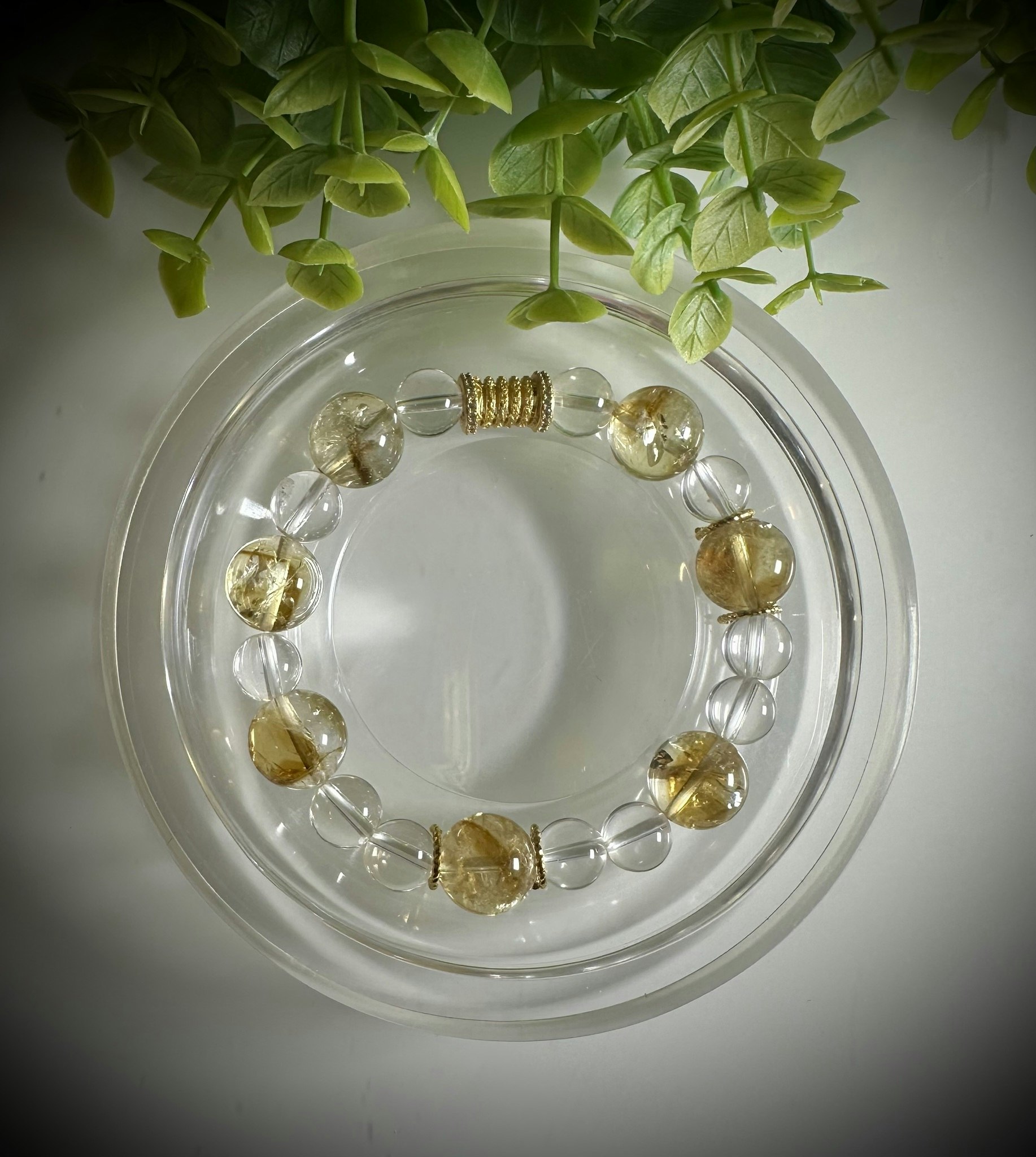 Citrin | Bergkristall Armband | 925 Sterling Silver