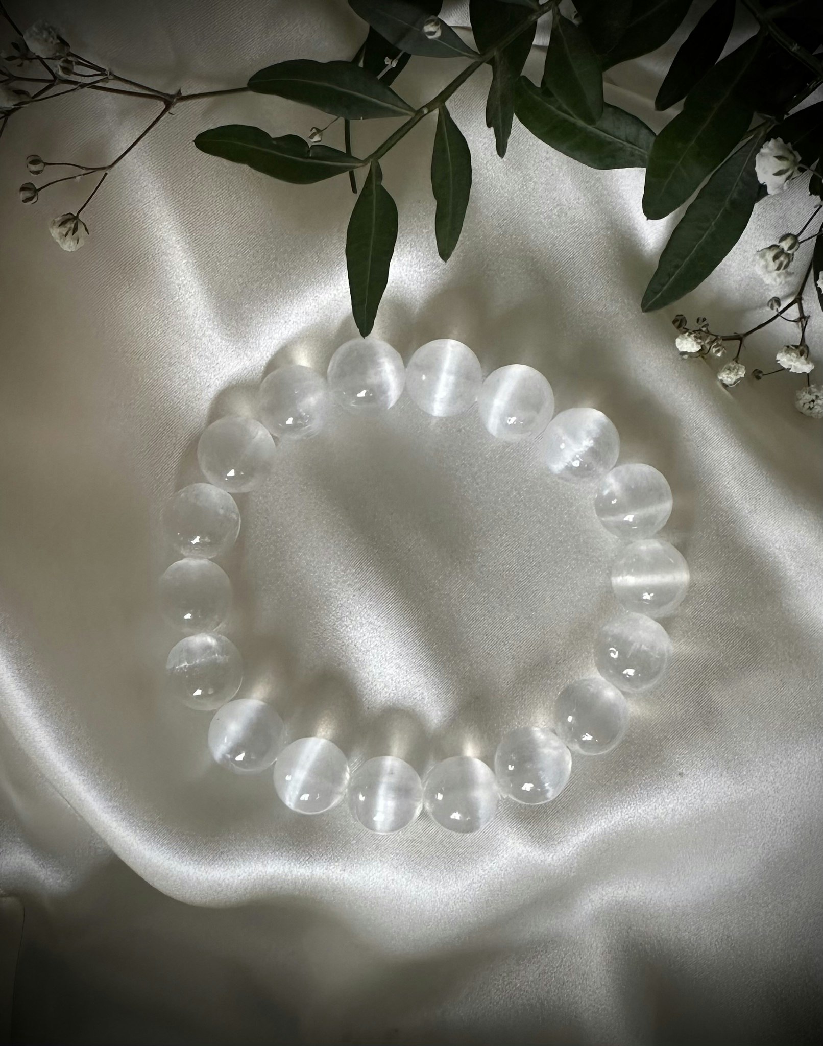 Selenit Armband | 12 mm