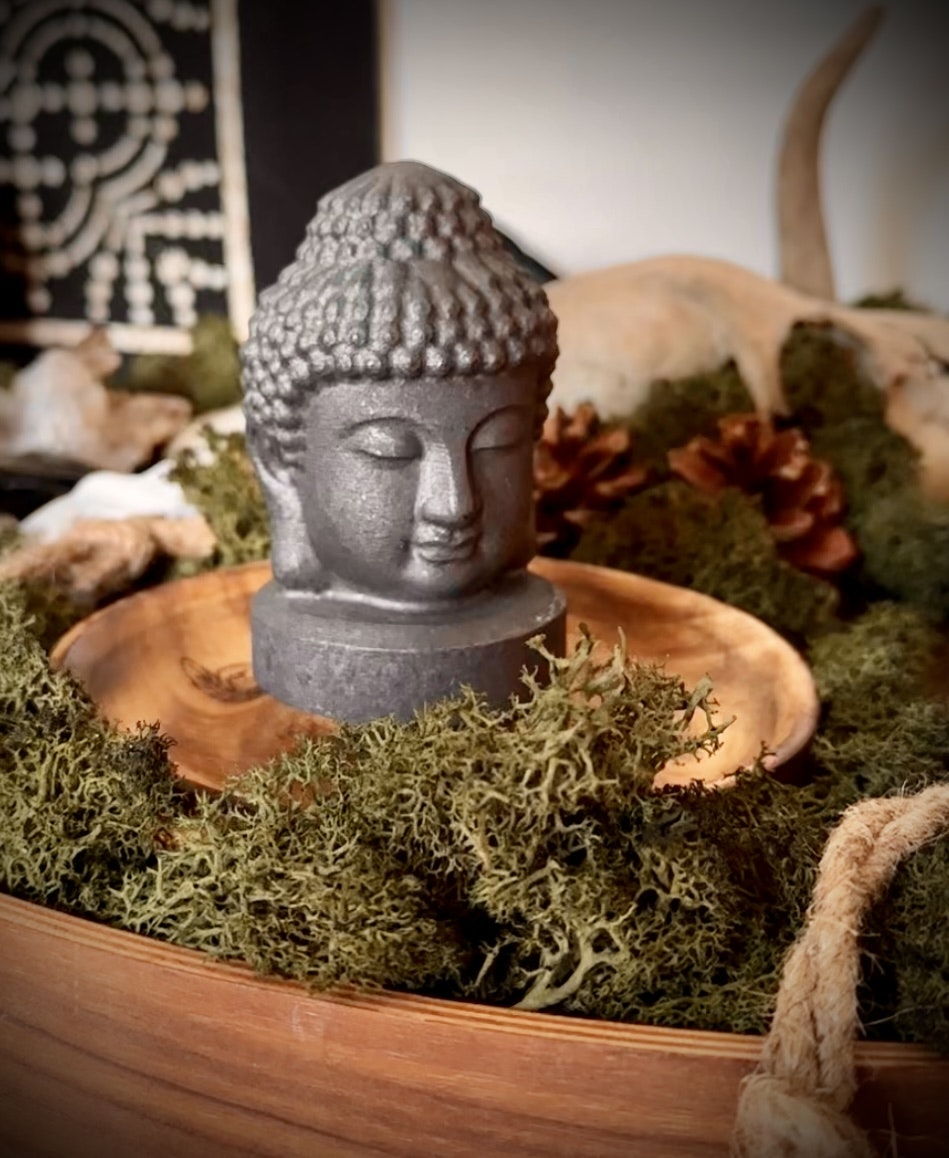 Shungit Buddha Carving