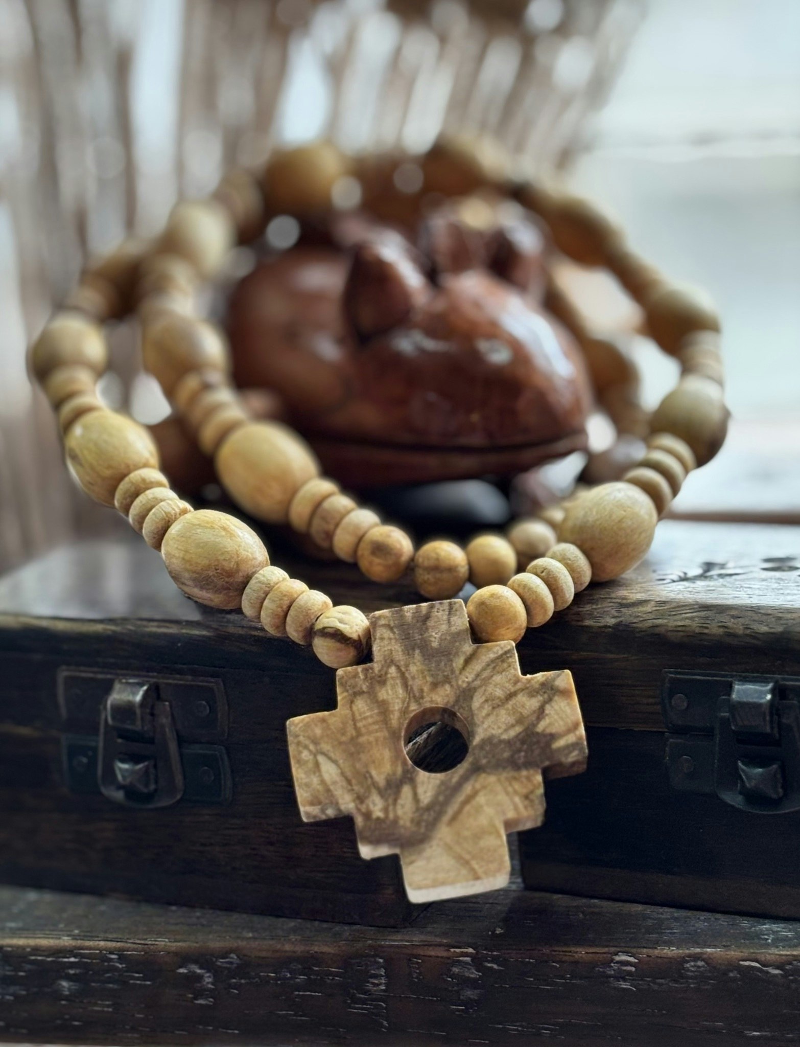 Palo Santo Halsband | Shaman Chakana Talisman
