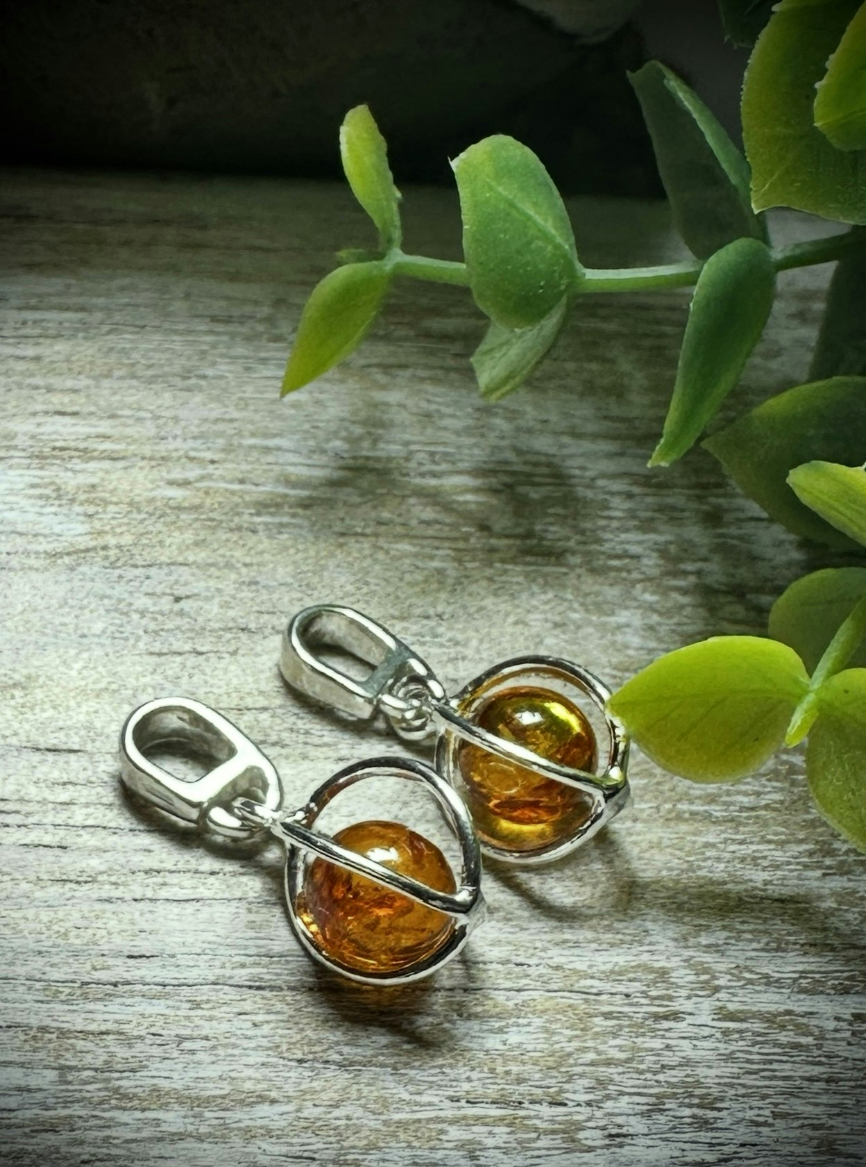 Bärnsten Hänge | 925 Sterling Silver