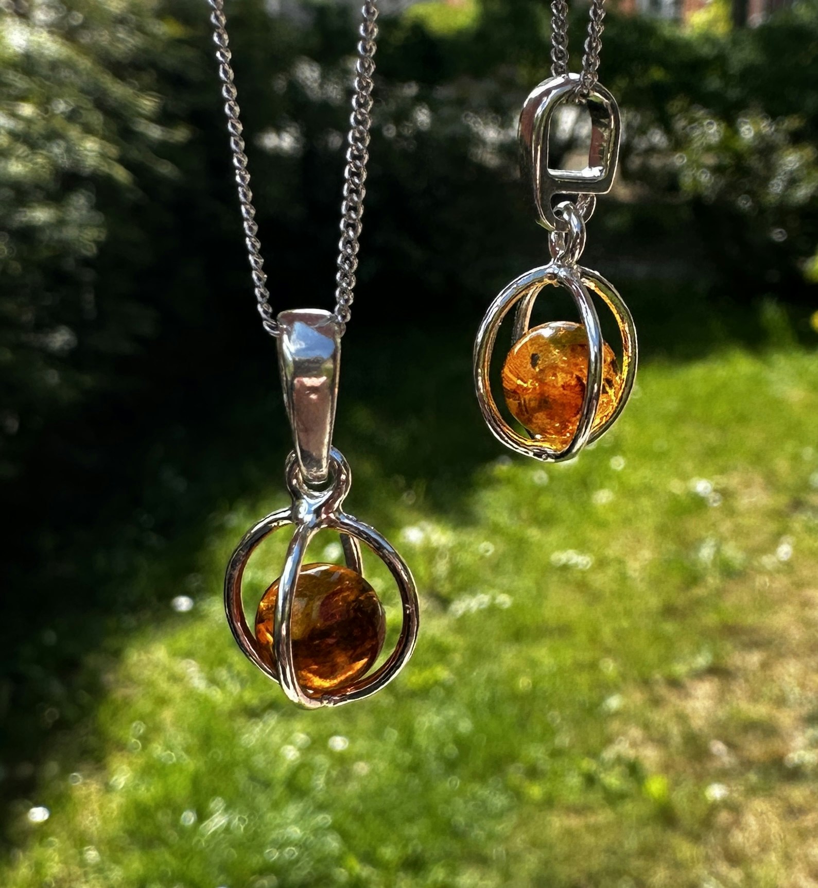 Bärnsten Hänge | 925 Sterling Silver