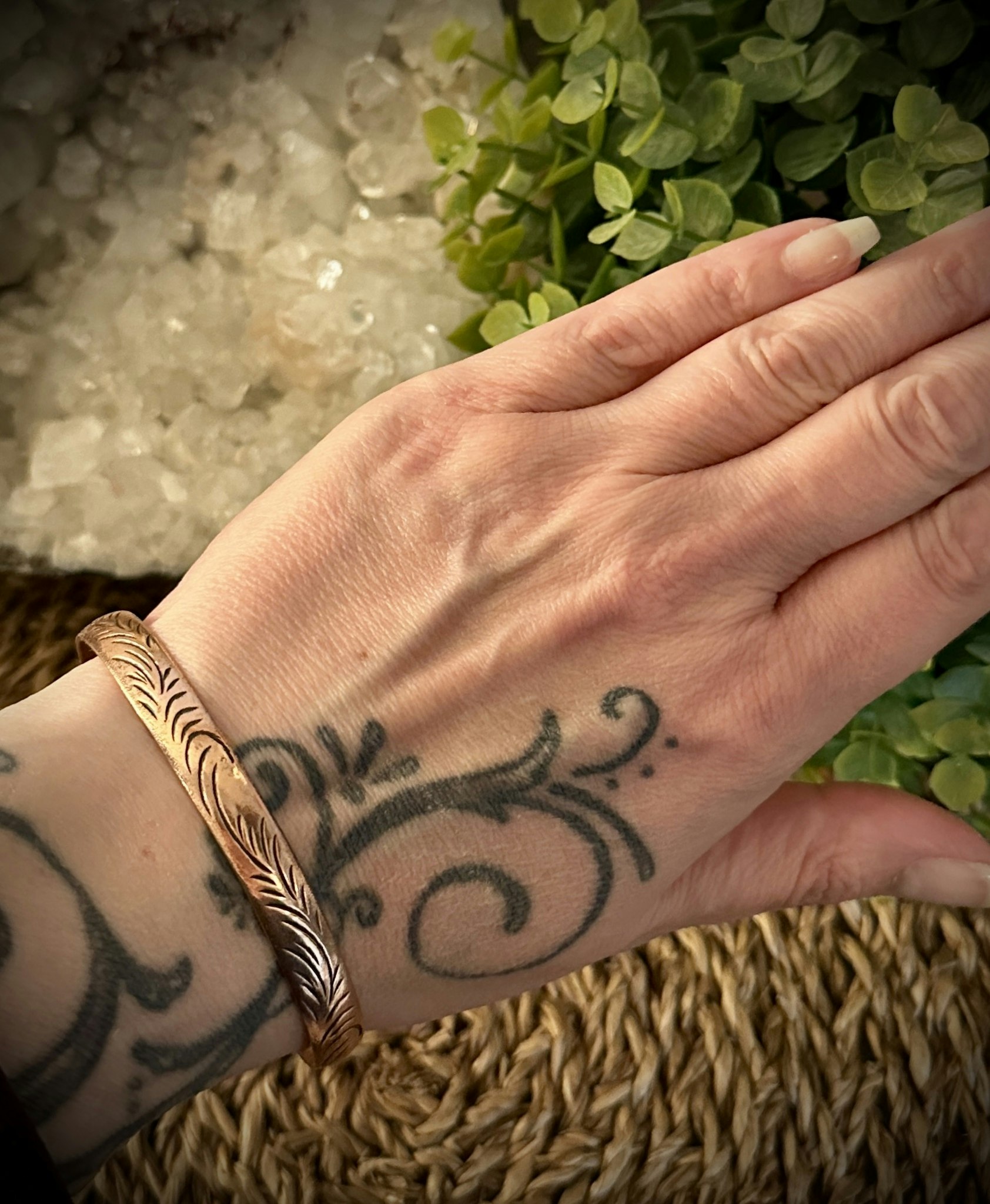 Tibetansk Mantra Armband I Koppar | Nepal