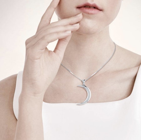 Ellipse Moon Hänge | 925 Sterling Silver | Peter Stone