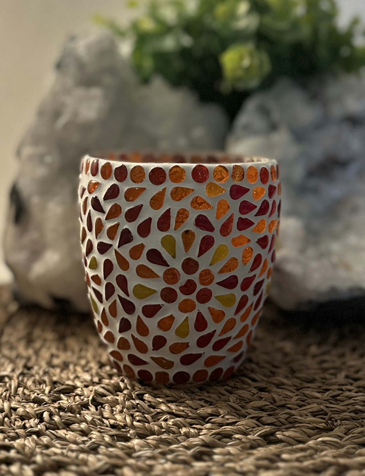 Mosaik Ljusstake Summer Sunset | Indien