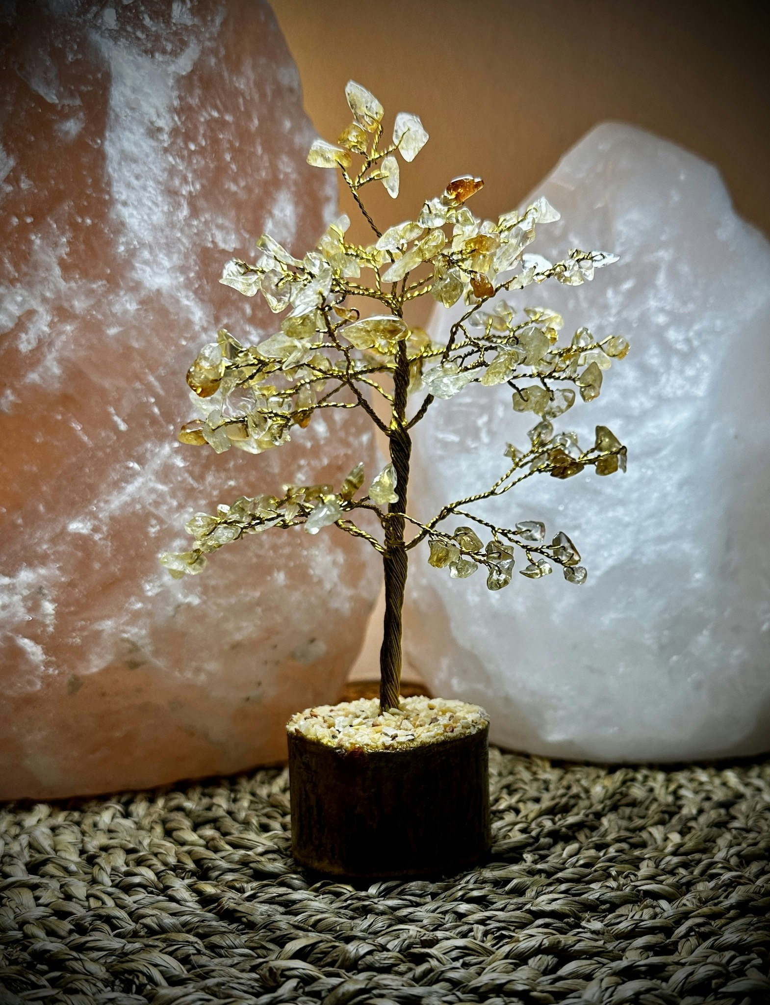 Kristallträd Citrin | Indien 18 cm