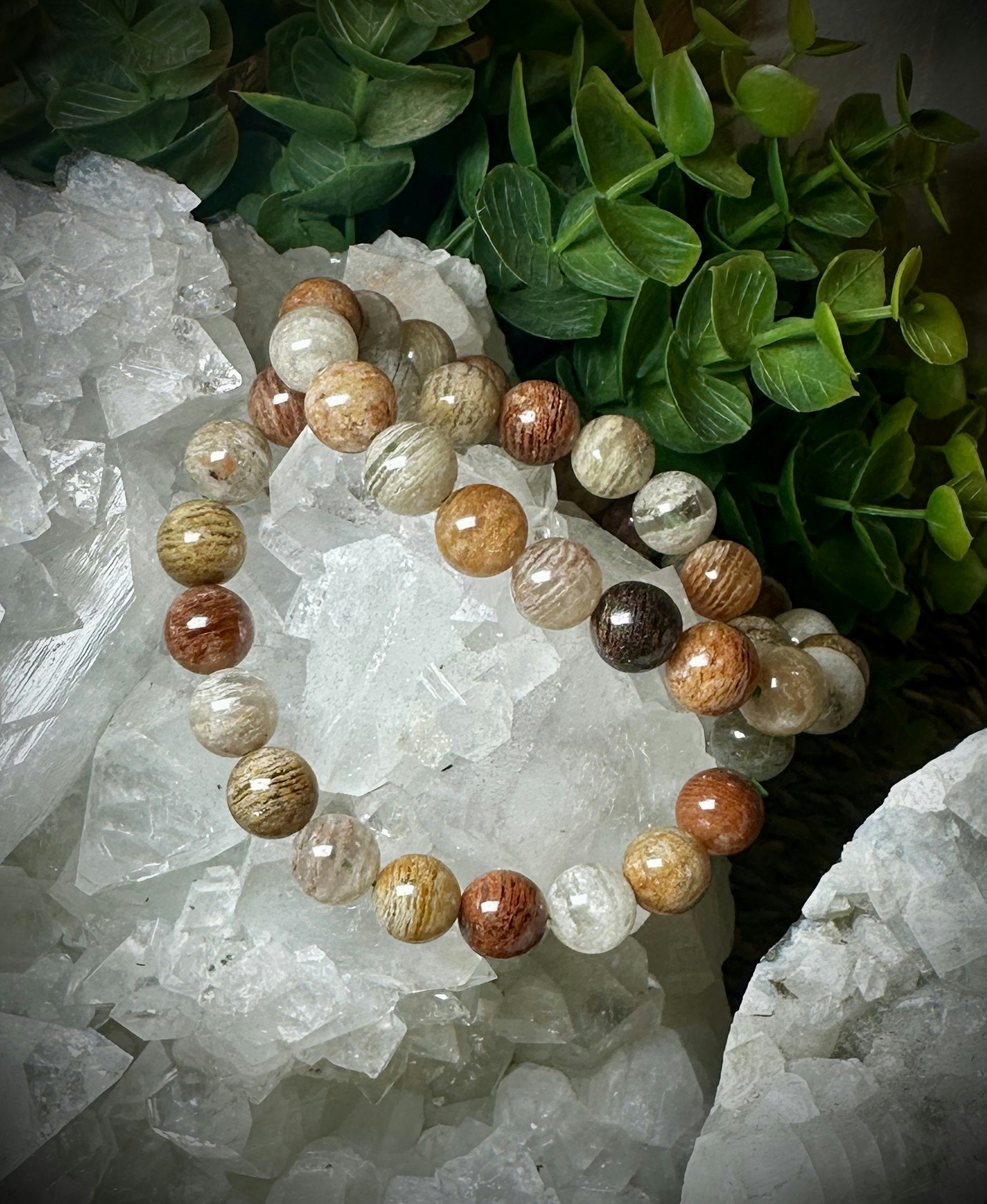 Tusenlager Lodolit Armband | 9-10 mm