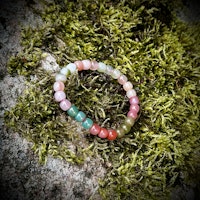 SOMMARERBJUDANDE Yanyuan Agat ”Moder Jords Regnbåge” Armband