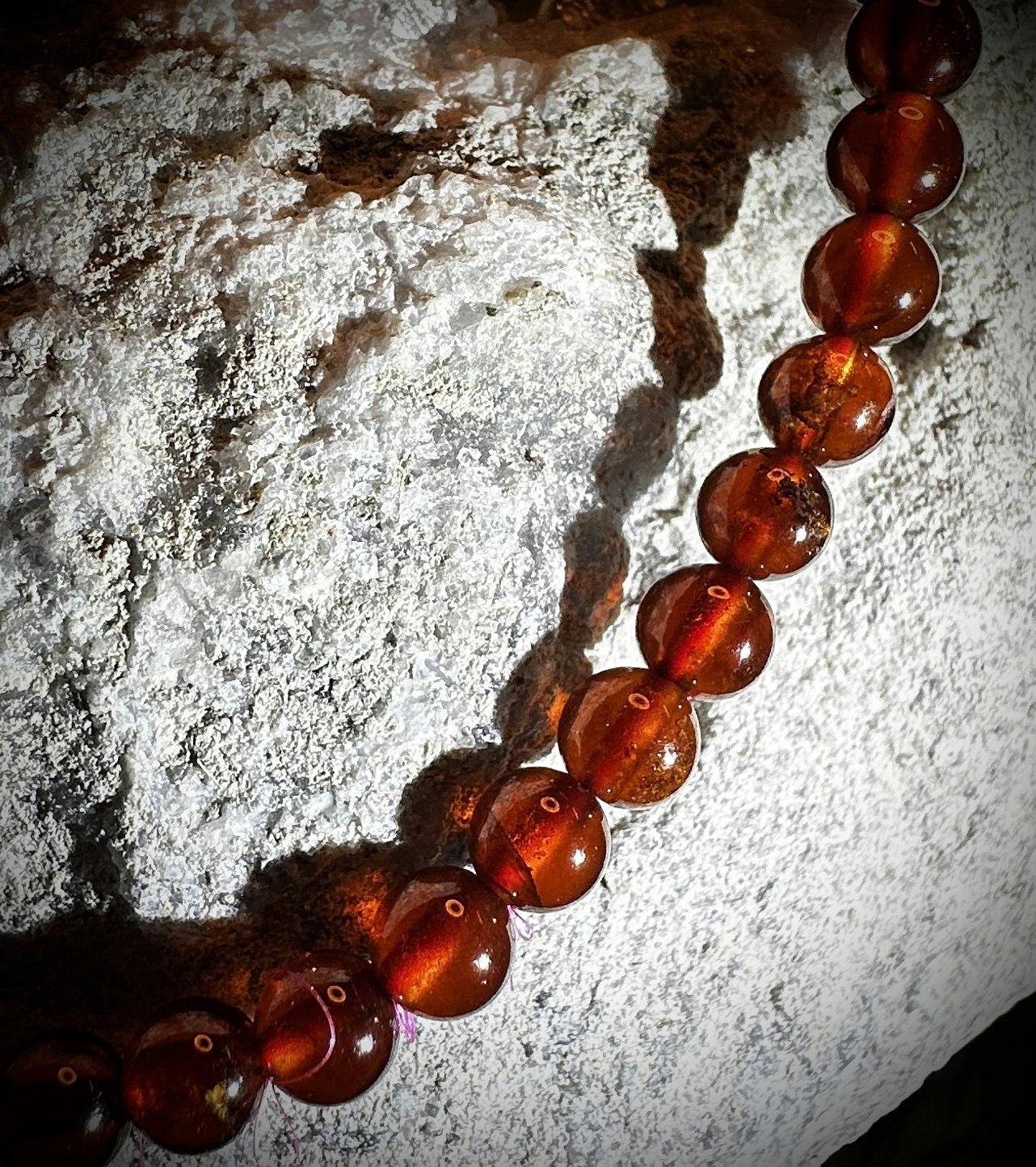 Fotlänk Granat | 4-5 mm