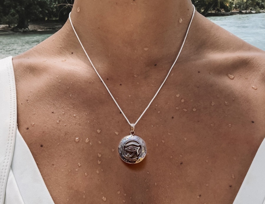 Peter Stone | The Eye Of Horus Symbol of Healing and Protection 925 SS
