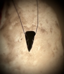 Svart Obsidian Korphuvud