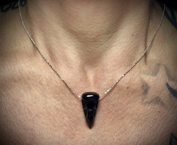 Svart Obsidian Korphuvud