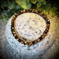 Facetterad Tigeröga Armband