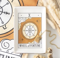 Wheel Of Fortune Vintage Tarot Prydnadsfat