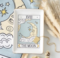 The Moon Vintage Tarot Prydnadsfat