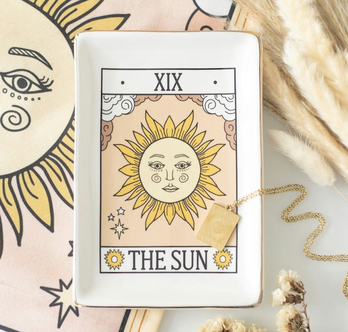 The Sun Vintage Tarot Prydnadsfat