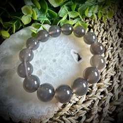Svart Agat Armband | 14 mm