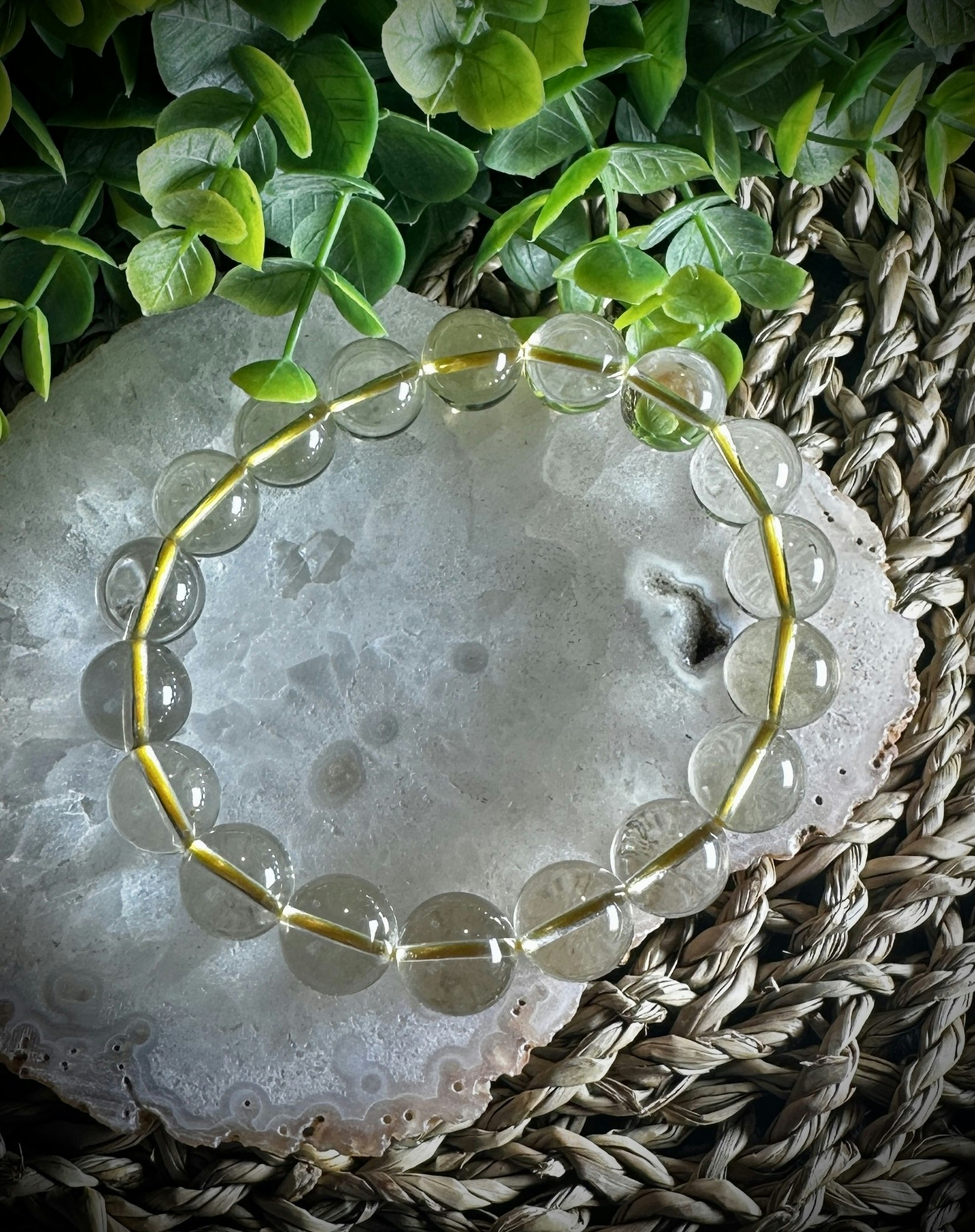 Naturlig Citrin Armband | 12 mm