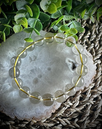 Naturlig Citrin Armband | 12 mm
