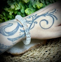 Facetterad Bergkristall Armband | 9 mm