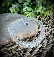 Facetterad Bergkristall Armband | 9 mm