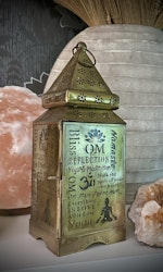 Lanterna i Metall | Om | Indien | 32 cm