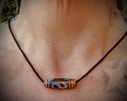 Tibetansk DZI Halsband